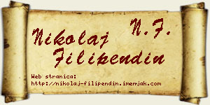 Nikolaj Filipendin vizit kartica
